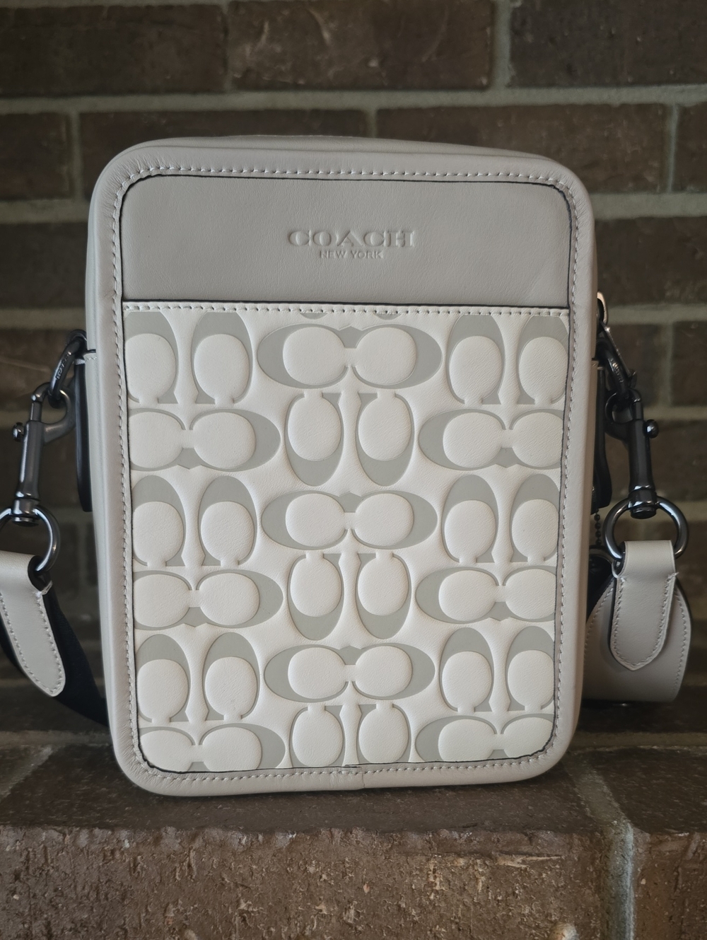 COACH Sullivan Crossbody In Signature Leather White